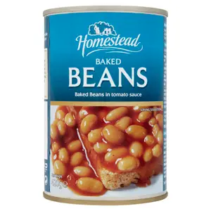 Homested baked beans case 24 tins